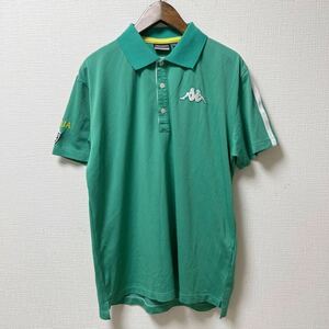 Kappa GOLF カッパ ゴルフ 半袖シャツ ポロシャツ LLサイズ グリーン ポリエステル ゴルフウェア