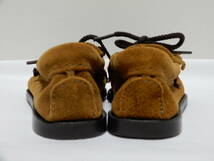 Minetonka/ミネトンカ（USA）　キッズ　インデアンモカシン　スエード（牛皮革）　ビーズ飾り　子供靴　US7（13㎝）　未使用_画像4