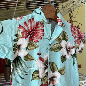  Hawaii made Kids rayon aloha shirt light blue 2