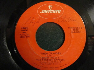 Buddy Miles & The Freedom Express ： Them Changes 7'' / 45s (( Soul )) c/w Spot On The Wall (( 落札5点で送料当方負担