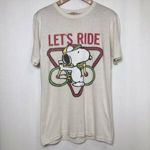 [ beautiful goods ]JUNK FOOD junk food Snoopy used processing T-shirt XS( Japanese standard S corresponding ) beige USA made short sleeves | America made 