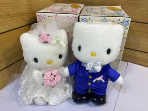 美品！ウェルカムドール　ハローキティ　ダニエル　ペア　2点セット　ぬいぐるみ　新郎新婦　サンリオ ウェディングドレス　タキシード