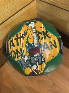  rare! not for sale ... . person attack on titan soccer ball 5 number 