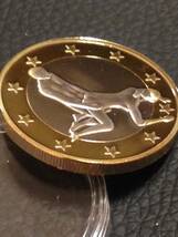 H03-15)海外丸形記念金、銀２色コイン、メダル*ドイツ体位コイン*参考品1枚　セクシー　ノーマジーン　性愛誘惑メダル_画像2