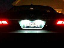 BMW用 E65 E66 後期LED ナンバー灯 7シリーズ2006-2008年 ライセンスランプ キャンセラー付_画像2