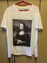 正規 18SS OFF-WHITE c/o VIRGIL ABLOH MONA LISA オフホワイト モナリザ クルーネック Tシャツ 白 M OMAA027S18001012_画像1