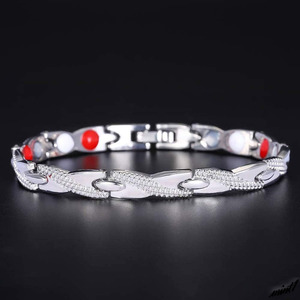 [ dragon . design ] germanium bracele silver made of stainless steel .. improvement stiff shoulder cancellation fashion men's cool brilliant present 