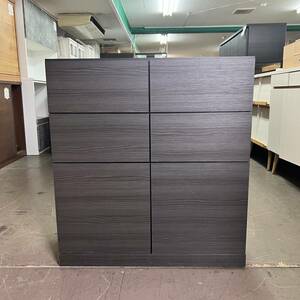  unused beautiful goods with translation thin type counter under storage black width 80 cabinet drawer door sideboard chest shelves black 