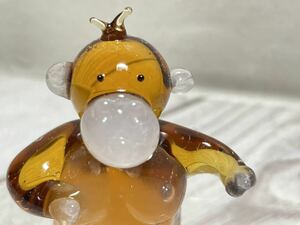 Art hand Auction ★Miniature glasswork★Boss gorilla, handmade works, interior, miscellaneous goods, ornament, object