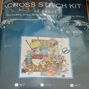 クロスステッチキット ネズミのお針箱