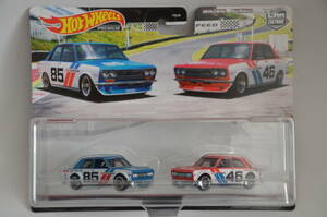 Hot Wheels Premium '71 BRE DATSUN 510 2 car set ★HW ホットウィール ニッサン ブルーバード NISSAN BLUEBIRD