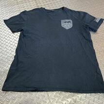 US 米軍放出品　Tシャツ　LARGE BLACK ランニング　スポーツ　おしゃれ　(INV T87)_画像1