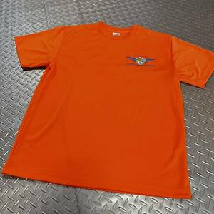 US 米軍放出品　Tシャツ　AIR FORCE X-LARGE ORANGE ランニング　スポーツ　おしゃれ　(INV T92)