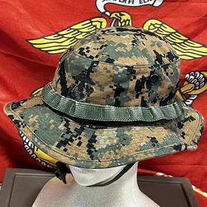 米軍放出品　海兵隊 米軍実物 USMC ウッドランドマーパット ブーニーハット キャンプ MEDIUM (INV S66)