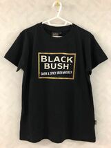 未使用品 BLACK BUSH Tシャツ サイズ14 IRISH WHISKEY BUSH MILLS ブラックブッシュ ブッシュミルズ ウイスキー 希少_画像1