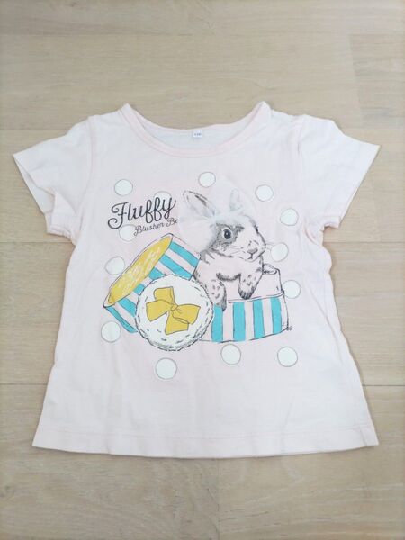 《キッズ》 半袖Tシャツ トップス うさぎ 〔110cm〕