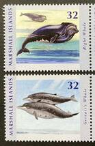 マーシャル諸島 2012年発行 クジラ シャチ イルカ 切手 未使用 NH_画像2