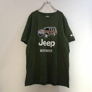 JEEP/ジープラングラーUNIQLO/ユニクロ 半袖 Tシャツ カーキ メンズ Lサイズ