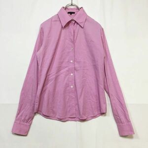 Theory/ theory long sleeve shirt cotton nylon pink size 2 lady's 