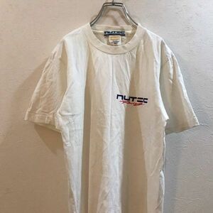 nutec racingメンズ 半袖Tシャツ プリント ホワイト白 Mサイズ レーシング　サーキット