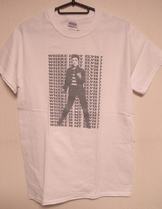 エルヴィス・プレスリー★即決★新品ロックＴシャツ★ELVIS PRESLEY★ホワイトボディ×グレープリント★S/M/Lサイズ対応可能