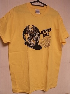 即決★新品バンドＴシャツ★ジェスロ・タル★JETHRO TULL★イエローボディ×ブラックプリント★S/M/Lサイズ対応可能