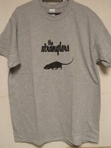 ストラングラーズ★即決★新品70'Sパンク関連Ｔシャツ★THE STRANGLERS/RATTUS★グレーボディ×ブラックプリント★S/M/Lサイズ対応可能