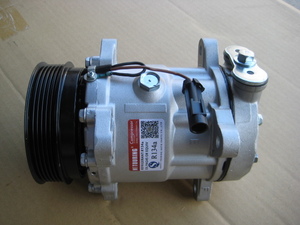 ! Alpha Romeo 147 156 159 166 GT GTV Fiat 500 Panda etc. air conditioner compressor SD7V16 interchangeable goods No60607289 71721747!