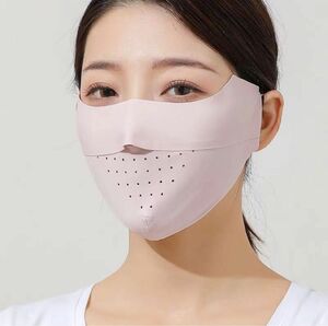 冷感マスク　UVカートマスク 4枚セット　サイズ調整可能　小顔　繰り返し使用可能　UPF50+