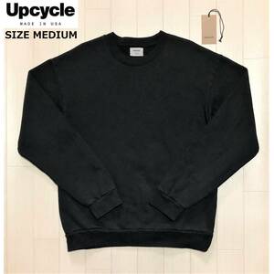 Upcycle アップサイクル THE ORGANIC CREW NECK オーガニッククルーネック スウェット トレーナー サイズM 黒 ブラック BLACK MADE IN USA