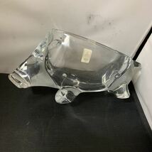 1000円スタート animal ガラスのどうぶつえん SASAKI CRYSTAL 佐々木クリスタル イノシシ 猪 ガラス 置物 雑貨 インテリア　K1942_画像2