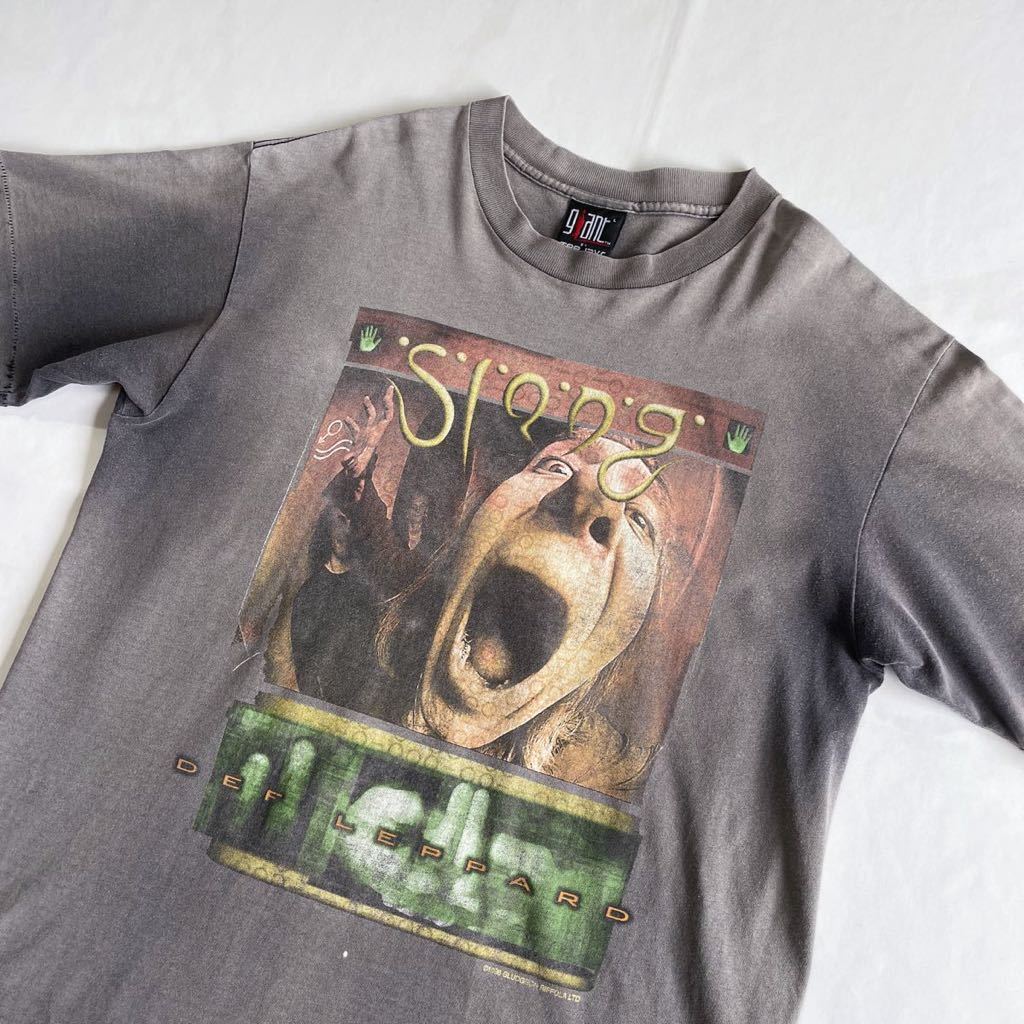 あせ黒♪90s USA製 DEF LEPPARD 96年 ツアー Tシャツ L ビンテージ