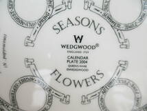 C012*WEDGWOOD*　SEASONS FLOWER　2004年　カレンダープレート1点　/飾皿　/26.5センチ_画像10