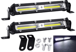LED working light working light 12V 24V combined use COB 18W bike waterproof truck lift daylight 2 piece set trailer chassis tractor position light 