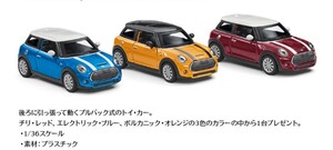 非売品新品未使用 ミニクーパーS　プルバック式　トイカー　青