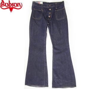 W34 -inch Bobson BOBSON jeans Flare bell bottom trumpet ji- bread button fly 