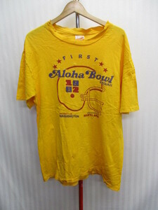 USA製　アロハ・ボウル　80sヴィンテージ　Tシャツ　メンズL 82年製　ハワイボウル　カレッジTシャツ　アメリカンフットボールTシャツ07071