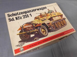 0B0F1a　[未組立/プラモデル]　ドイツ ハーフトラック　Sd.Kfz 251/1　1/48スケール　バンダイ