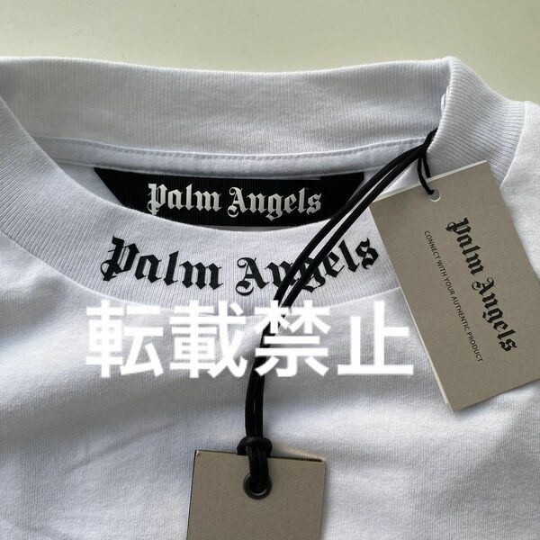 【スピード配送】Palm Angels ロゴTシャツ M ホワイト 半袖Tシャツ