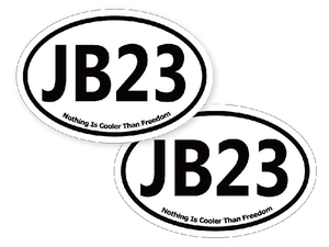 2 pieces set Jimny Jimny JB23 vehicle ID sticker ( ellipse )_203