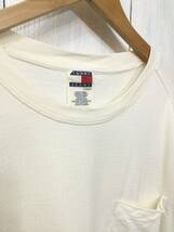 Tommy JEANS トミーヒルフィガー コットン半袖Tシャツ ポケットTシャツ トルコ製 メンズXXL 大きめ 良品綺麗_画像3