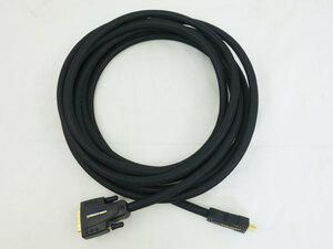 未使用/送料無料 ◆ DVI-D 24ピン ストレートワイヤー HDMI-DVI ケーブル 長さ5m太さ約9ｍｍ ◆ 在庫2 オーディオ