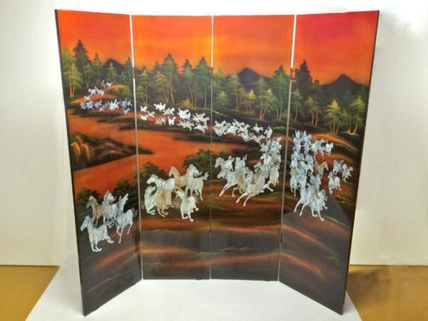 2023年最新】ヤフオク! -螺鈿 屏風の中古品・新品・未使用品一覧