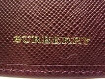■新品■未使用■ BURBERRY バーバリー 4連 キーケース 鍵入れ 札入れ レディース メンズ ボルドー系 AN5258_画像4