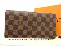 ■新品■未使用■ LOUIS VUITTON ルイヴィトン N60017 ダミエ ポルトフォイユ ブラザ 二つ折り 長財布 ウォレット ブラウン系 AP0225_画像1