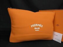 ■新品同様■ HERMES エルメス トゥルースフラットGM ネオバン ポリアミド ポーチ マルチケース 小物入れ オレンジ系 AN2313_画像1