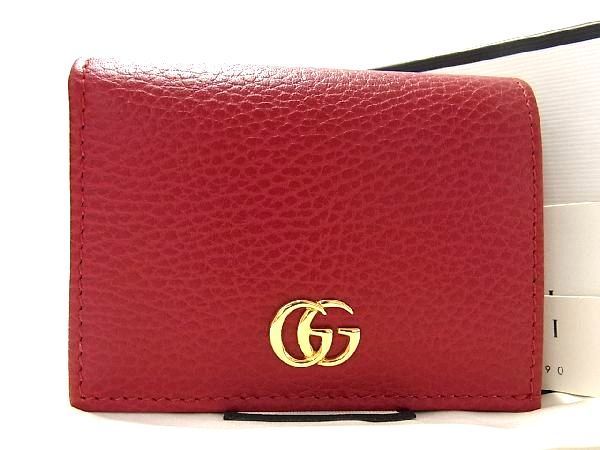 新品同様◇GUCCI グッチ◇GGマーモント 三つ折り財布 財布 ウォレット