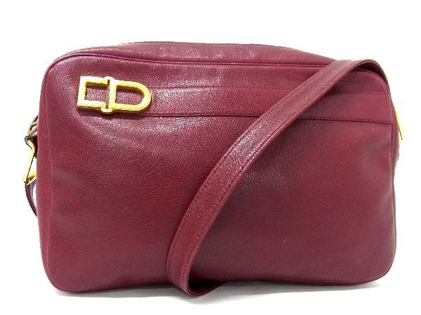 1円 Christian Dior クリスチャンディオール ヴィンテージ レザー