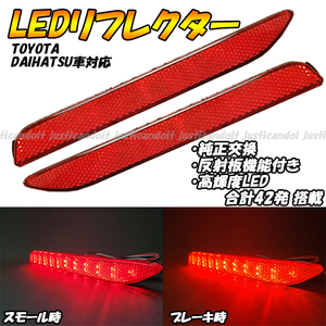 【RR8】 カローラフィールダー NZE161G NZE164G NKE165G ZRE162G 前期用 LED リフレクター 反射 ブレーキ ポジション スモール テール