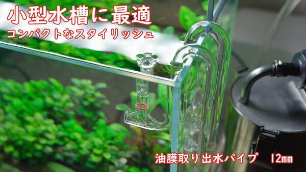 コンパクト★油膜取り出水パイプ mini【小型水槽に最適】